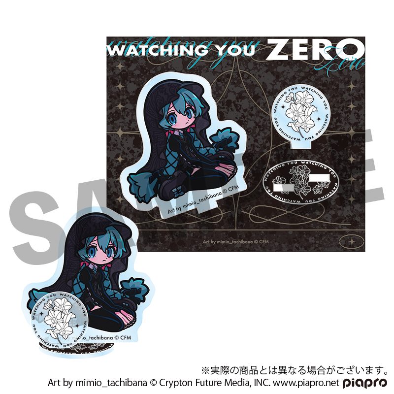 STEAKA ヲチラレ 初音ミク×オバケン Afterparty デフォルメアクリルスタンド ゼロ (STEAKA Wochirare Hatsune Miku x Obaken Afterparty Deformed Acrylic Stand Zero)