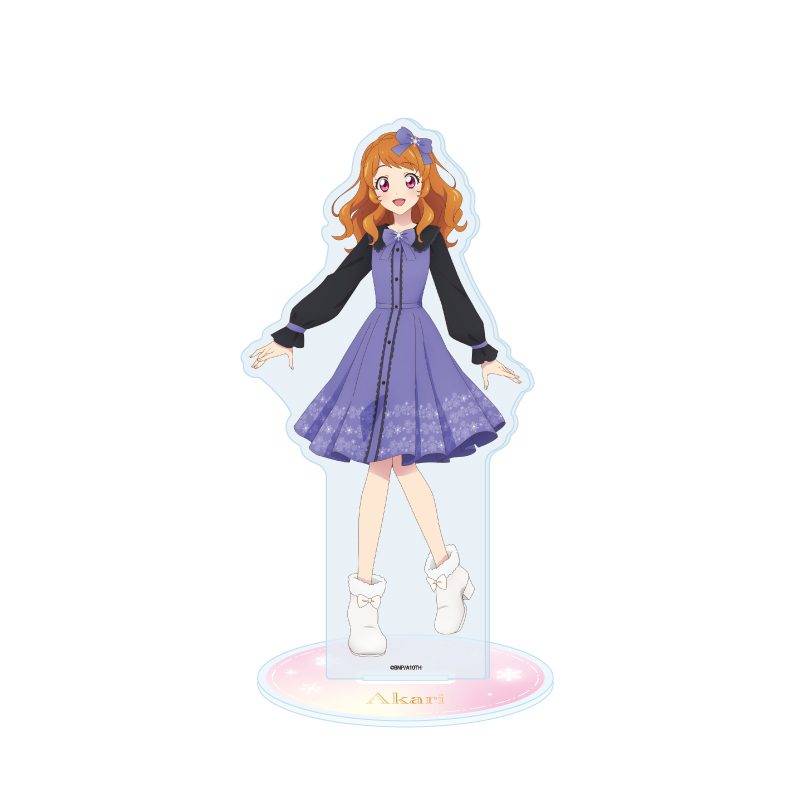 アクリルスタンド アイカツ! 19 大空あかり 雪柄コーデVer.(描き下ろしイラスト) (Acrylic Stand "Aikatsu!" 19 Ozora Akari Snow Pattern Outfit Ver. (Original Illustration))
