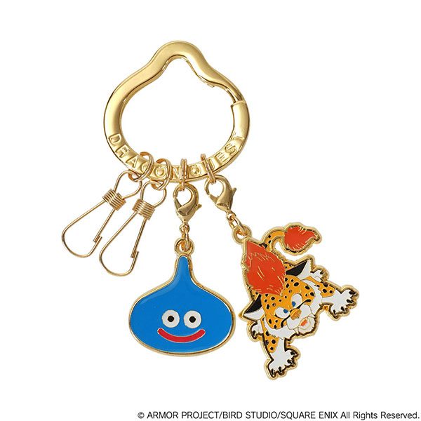 ドラゴンクエスト スマイルスライム メタルキーリング スライム&ベビーパンサー ("Dragon Quest" Smile Slime Metal Key Ring Slime & Baby Panther)