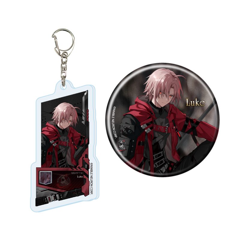 アクリルキーホルダー&缶バッジセット エターナルリターン 01 ルク(公式イラスト) (Acrylic Key Chain & Can Badge Set "Eternal Return" 01 Ruke (Official Illustration))