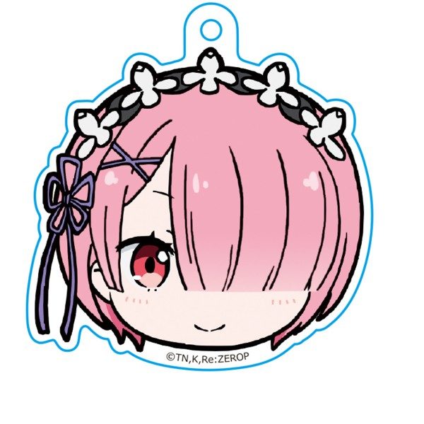 Re:ゼロから始める異世界生活 ちゅるキャラ キーホルダー ラム ("Re:Zero kara Hajimeru Isekai Seikatsu" Churu Chara Key Chain Ram)