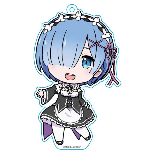 Re:ゼロから始める異世界生活 ぷにこれ!キーホルダー(スタンド付) レム ("Re:Zero kara Hajimeru Isekai Seikatsu" Puni Colle! Key Chain (with Stand) Rem)