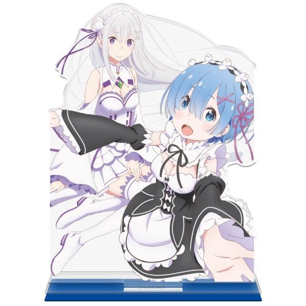 Re:ゼロから始める異世界生活 アクリルキャラスタンド エミリア&レム ("Re:Zero kara Hajimeru Isekai Seikatsu" Acrylic Chara Stand Emilia & Rem)