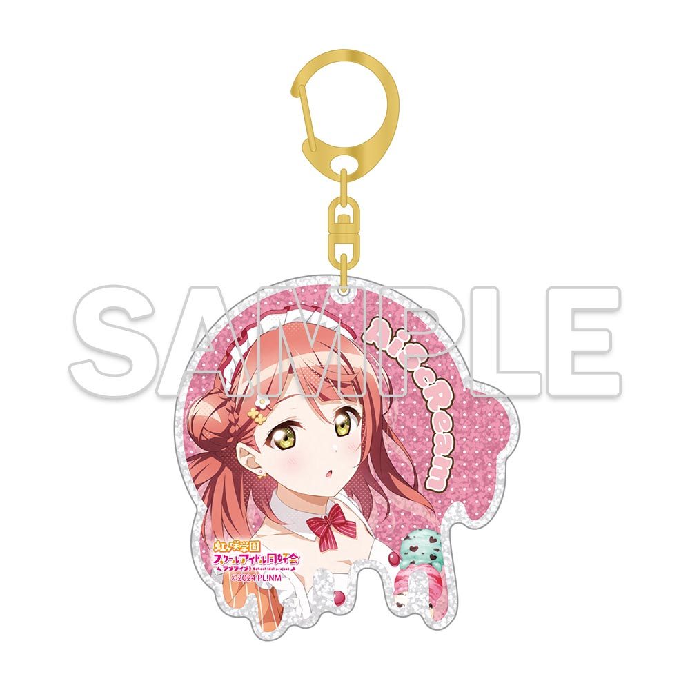 ラブライブ!シリーズ AiScReam ラメ入りアクリルキーホルダー 上原歩夢 ("Love Live!" Series AiScReam Lame Acrylic Key Chain Uehara Ayumu)