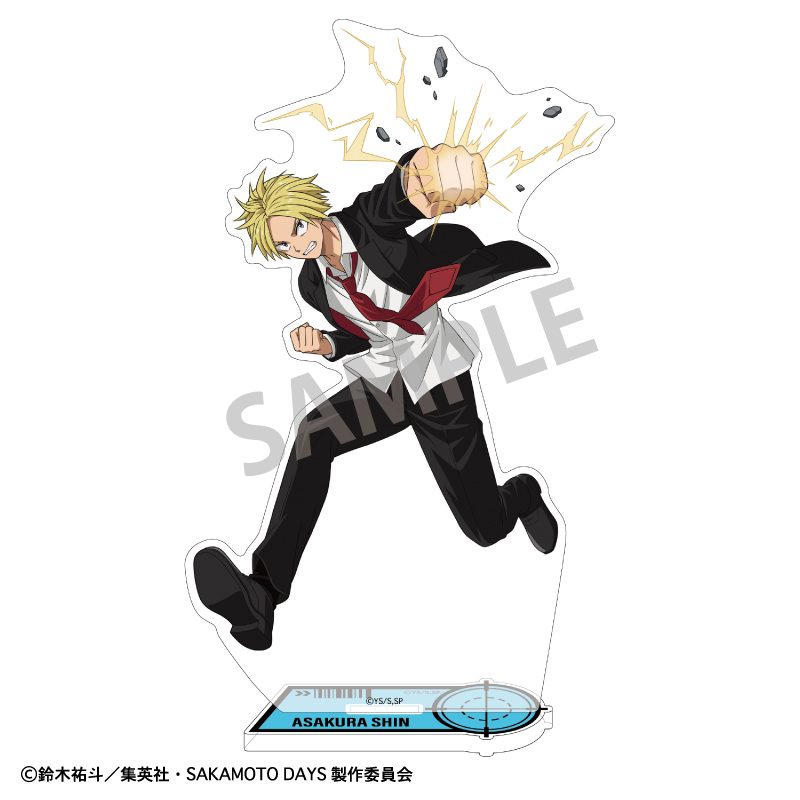 SAKAMOTO DAYS アクリルスタンド 朝倉シン 正装バトルアクション ("Sakamoto Days" Acrylic Stand Asakura Shin Dress Up Battle Action)