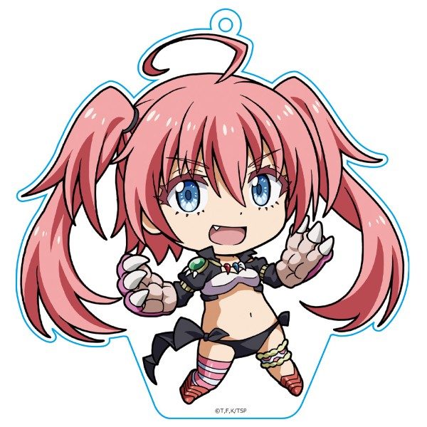 転生したらスライムだった件 ぷにこれ!キーホルダー(スタンド付) ミリム ドラゴンナックルVer. ("That Time I Got Reincarnated as a Slime" Puni Colle! Key Chain (with Stand) Milim Dragon Knuckle Ver.)