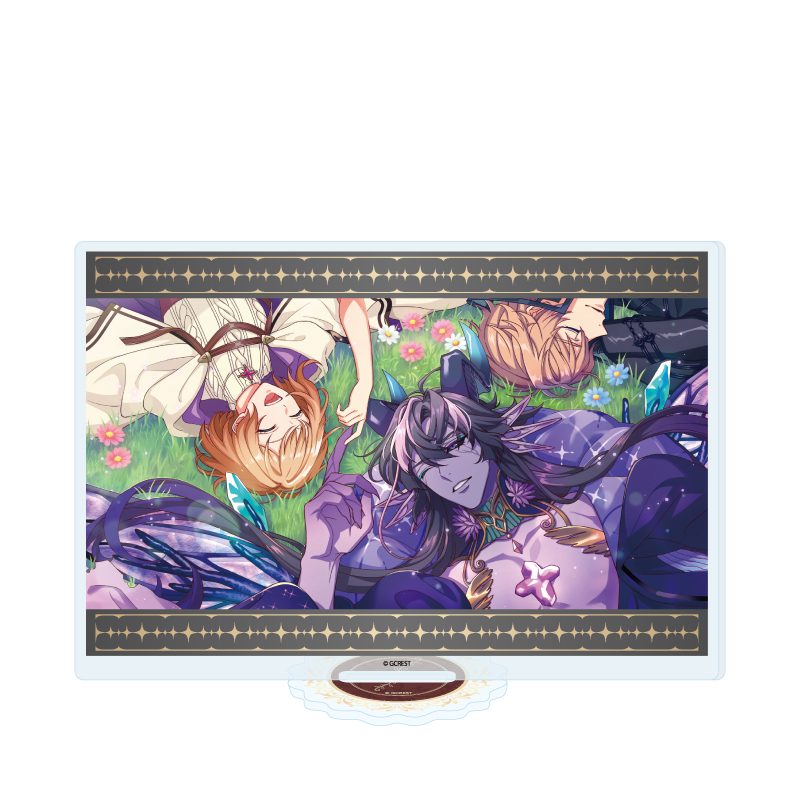 アクリルスタンド 夢職人と忘れじの黒い妖精 78 ナナシ&ブラト(公式イラスト) (Acrylic Stand "Dream Meister and the Recollected Black Fairy" 78 Nanashi & Blatt (Official Illustration))