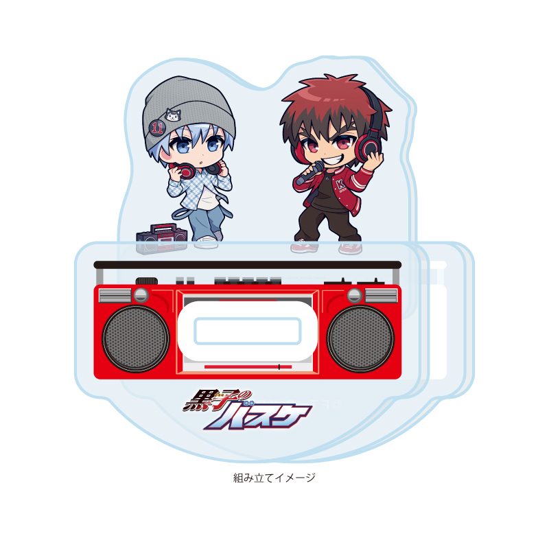 ゆらゆらアクリルスタンド 黒子のバスケ 01 誠凛A ヒップホップVer.(ミニキャライラスト) (Yurayura Acrylic Stand "Kuroko's Basketball" 01 Seirin A Hip Hop Ver. (Mini Character Illustration))