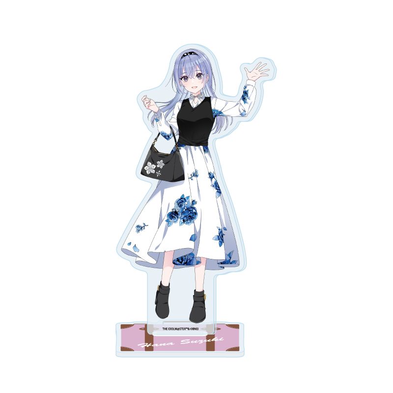 アクリルスタンド アイドルマスター シャイニーカラーズ 17 鈴木羽那 おでかけVer.(描き下ろしイラスト) (Acrylic Stand "The Idolmaster Shiny Colors" 17 Suzuki Hana Outing Ver. (Original Illustration))
