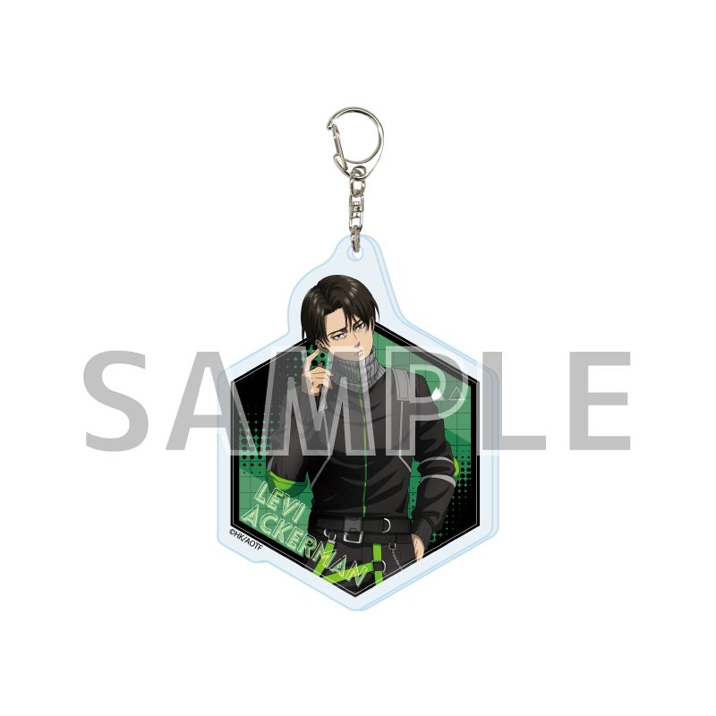 アクリルキーホルダー 進撃の巨人 The Final Season 04 リヴァイ・アッカーマン サイバーパンクVer.(描き下ろしイラスト) (Acrylic Key Chain "Attack on Titan The Final Season" 04 Levi Ackerman Cyberpunk Ver. (Original Illustration))