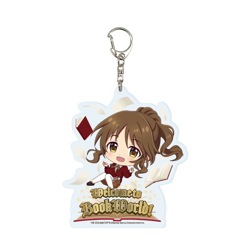 デカアクリルキーホルダー アイドルマスター シンデレラガールズ 19 高森藍子 BookWorld!Ver.(ミニキャライラスト) (Deka Acrylic Key Chain "The Idolmaster Cinderella Girls" 19 Takamori Aiko BookWorld! Ver. (Mini Character Illustration))