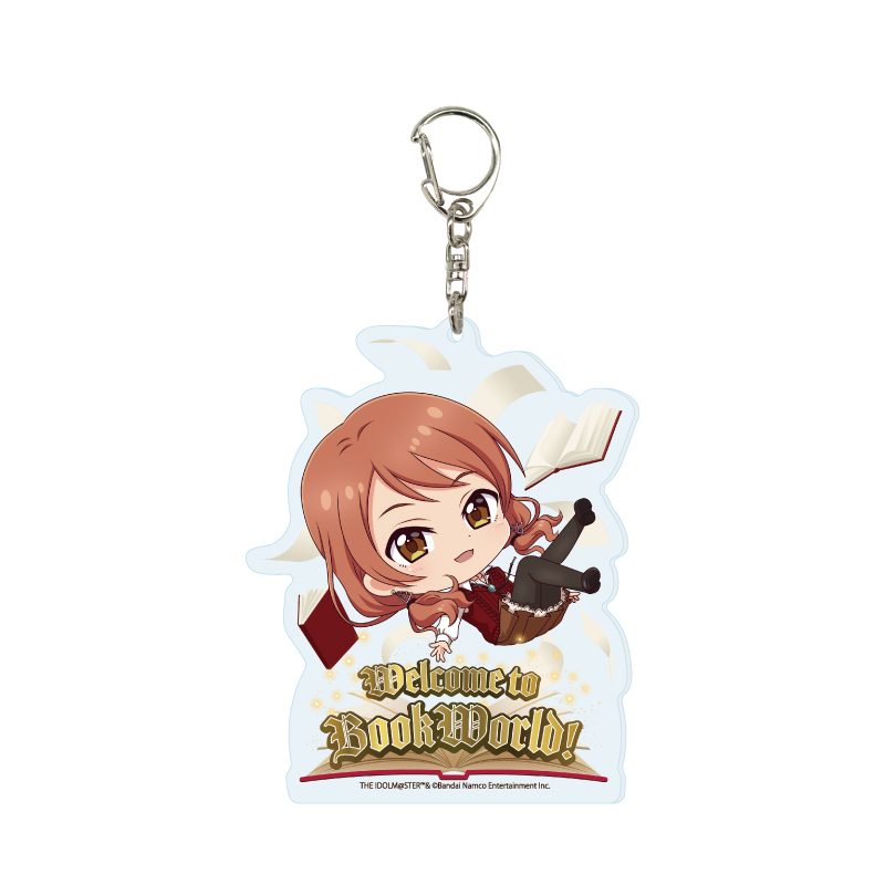 デカアクリルキーホルダー アイドルマスター シンデレラガールズ 22 北条加蓮 BookWorld!Ver.(ミニキャライラスト) (Deka Acrylic Key Chain "The Idolmaster Cinderella Girls" 22 Hojo Karen BookWorld! Ver. (Mini Character Illustration))