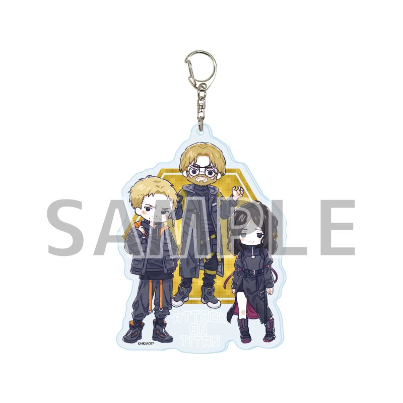 デカアクリルキーホルダー 進撃の巨人 The Final Season 03 サイバーパンクVer. C(グラフアートイラスト) (Deka Acrylic Key Chain "Attack on Titan The Final Season" 03 Cyberpunk Ver. C (Graff Art Illustration))