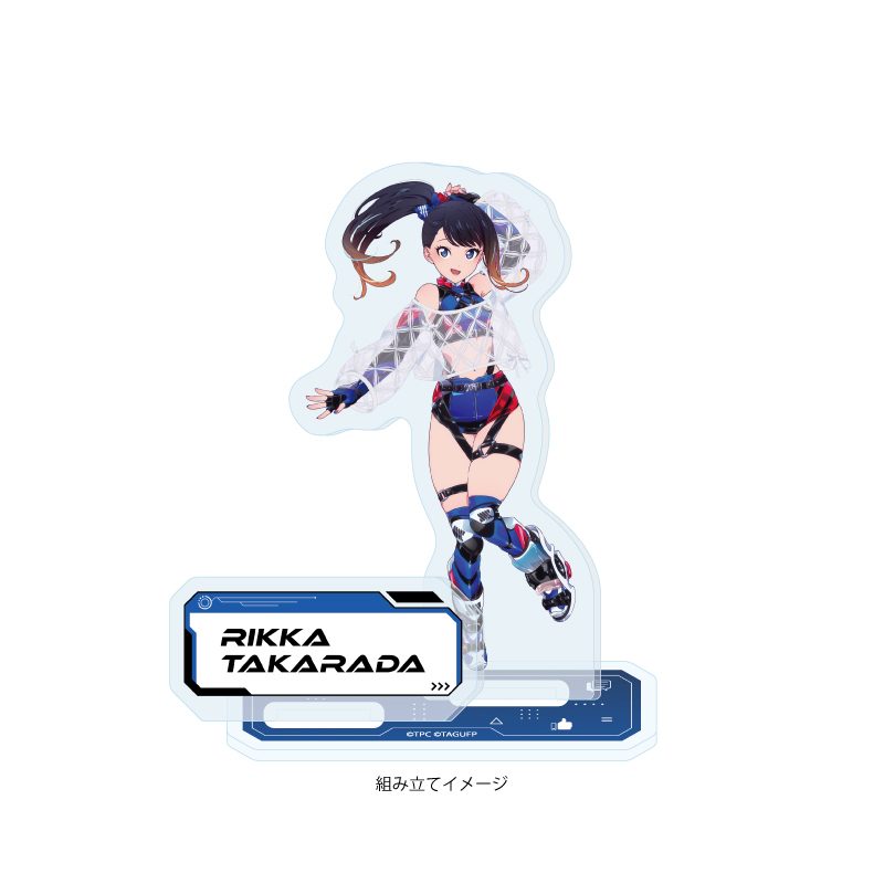 アクリルスタンドプレート グリッドマン ユニバース 24 宝多六花 バーチャルライバーVer.(描き下ろしイラスト) (Acrylic Stand Plate "GRIDMAN UNIVERSE" 24 Takarada Rikka Virtual Liver Ver. (Original Illustration))