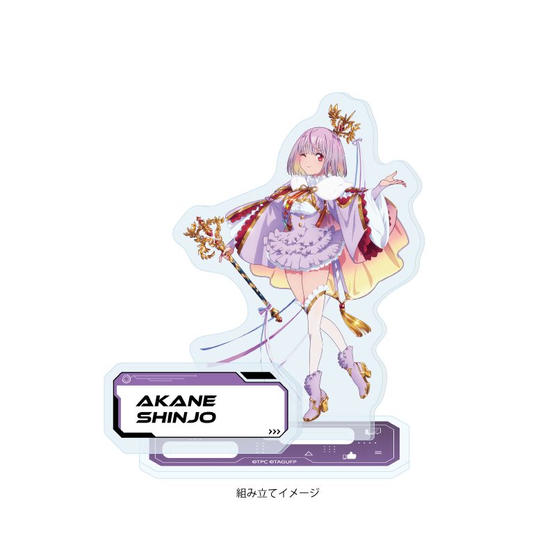 アクリルスタンドプレート グリッドマン ユニバース 25 新条アカネ バーチャルライバーVer.(描き下ろしイラスト) (Acrylic Stand Plate "GRIDMAN UNIVERSE" 25 Shinjo Akane Virtual Liver Ver. (Original Illustration))