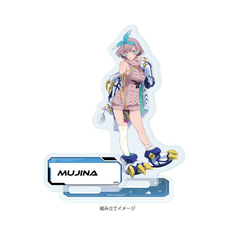 アクリルスタンドプレート グリッドマン ユニバース 28 ムジナ バーチャルライバーVer.(描き下ろしイラスト) (Acrylic Stand Plate "GRIDMAN UNIVERSE" 28 Mujina Virtual Liver Ver. (Original Illustration))