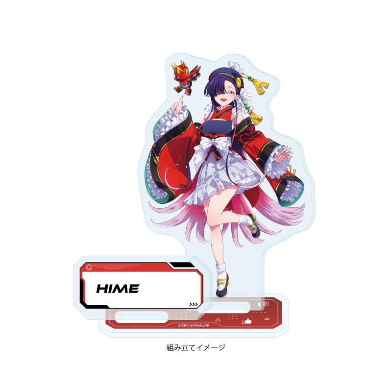 アクリルスタンドプレート グリッドマン ユニバース 29 ひめ バーチャルライバーVer.(描き下ろしイラスト) (Acrylic Stand Plate "GRIDMAN UNIVERSE" 29 Hime Virtual Liver Ver. (Original Illustration))