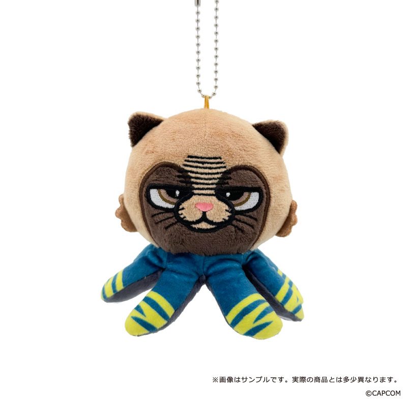 モンスターハンターワイルズ×ぶくぶ ぬいぐるみマスコット オトモアイルー エグド装備 ("Monster Hunter Wilds" x Bkub Plush Mascot Palico Nu Udra Set)