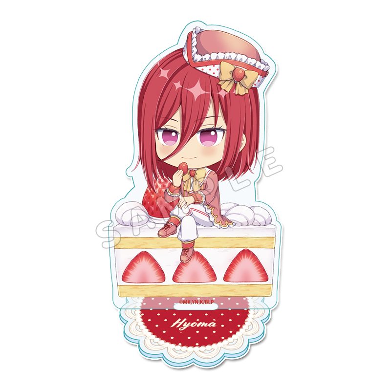 ブルーロック ぷちちょこアクリルスタンド 千切豹馬 ショートケーキVer. ("Blue Lock" Puchichoko Acrylic Stand Chigiri Hyoma Shortcake Ver.)