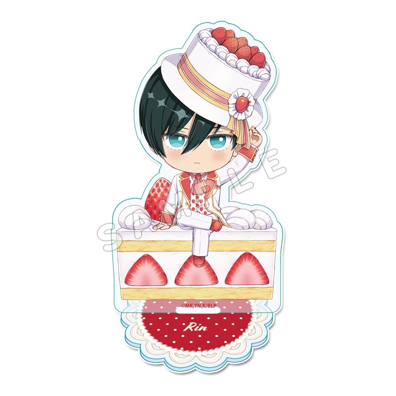 ブルーロック ぷちちょこアクリルスタンド 糸師凛 ショートケーキVer. ("Blue Lock" Puchichoko Acrylic Stand Itoshi Rin Shortcake Ver.)