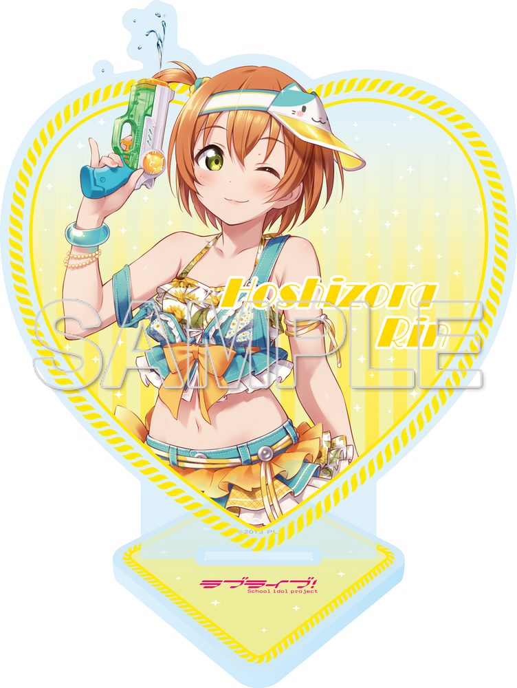ラブライブ! ハート型ラメ入りアクリルスタンド 星空凛 ("Love Live!" Heart Lame Acrylic Stand Hoshizora Rin)