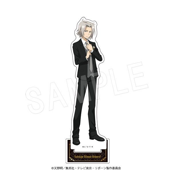 家庭教師ヒットマンREBORN! アクリルフィギュアスタンド 黒スーツVer. 獄寺隼人 ("Reborn!" Acrylic Figure Stand Black Suit Ver. Gokudera Hayato)