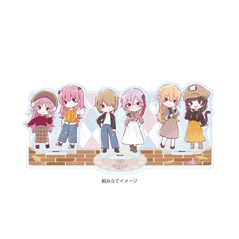 アクリルジオラマ ヘブンバーンズレッド 06 秋Ver. 第31A部隊(グラフアートイラスト) (Acrylic Diorama "Heaven Burns Red" 06 Autumn Ver. 31A Unit (Graff Art Illustration))