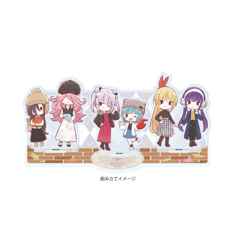 アクリルジオラマ ヘブンバーンズレッド 08 秋Ver. 第31C部隊(グラフアートイラスト) (Acrylic Diorama "Heaven Burns Red" 08 Autumn Ver. 31C Unit (Graff Art Illustration))