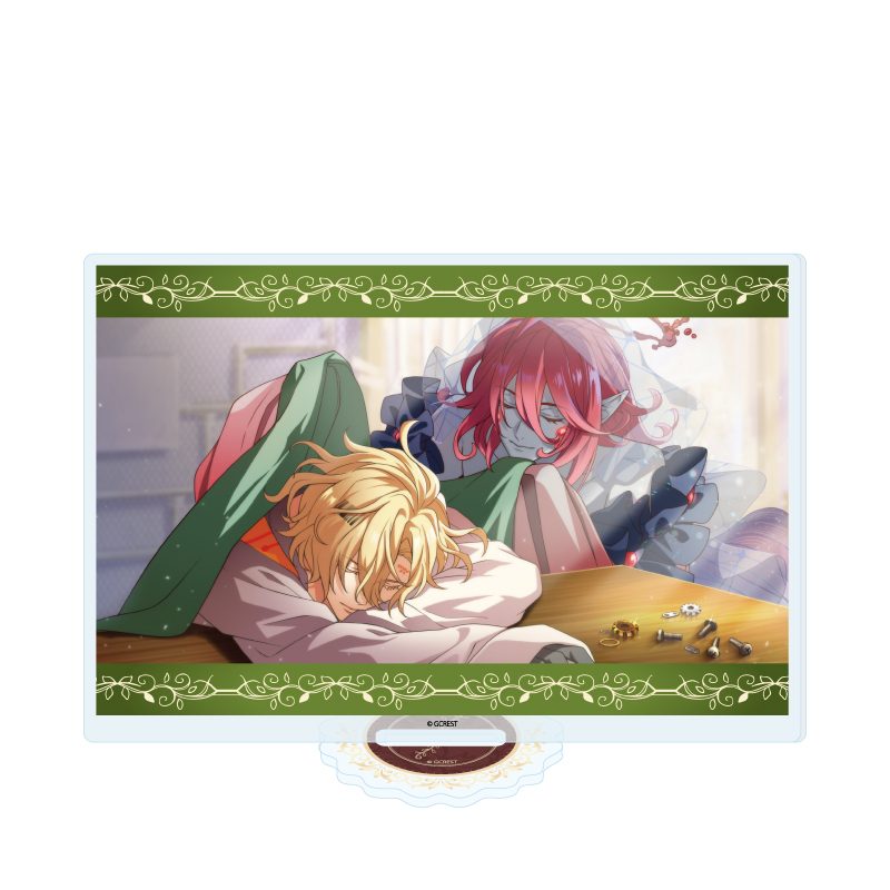 アクリルスタンド 夢職人と忘れじの黒い妖精 67 トワ&ハインケル(公式イラスト) (Acrylic Stand "Dream Meister and the Recollected Black Fairy" 67 Towa & Heinkel (Official Illustration))