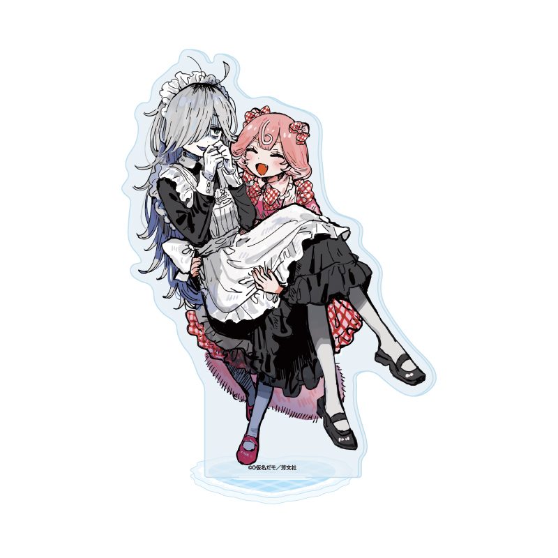 アクリルスタンド へるしーへありーすけありー 02 波止場七草&秦ヨモギ(公式イラスト) (Acrylic Stand "Healthy Hairy Scary" 02 Hatoba Nanakusa & Hata Yomogi (Official Illustration))