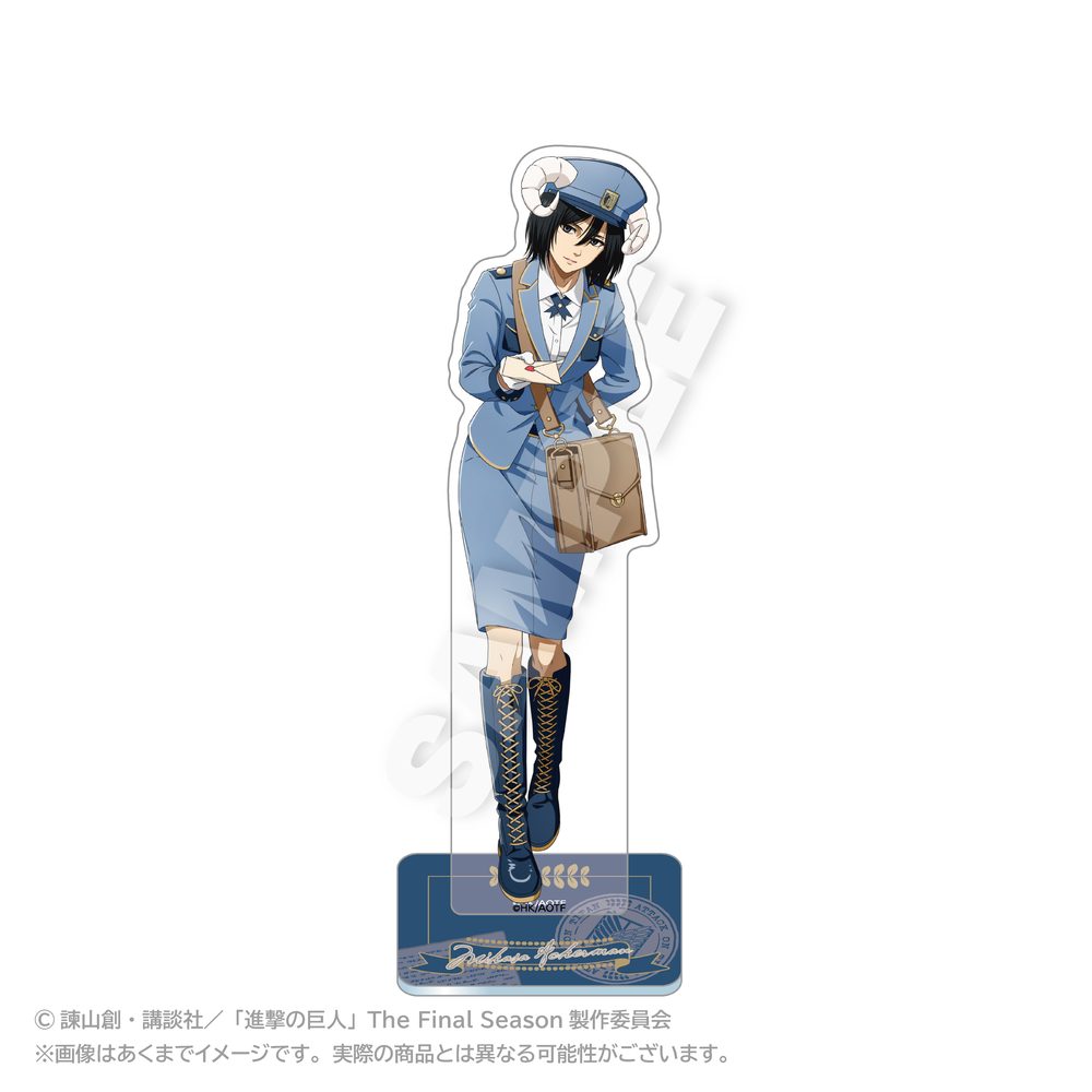 進撃の巨人 アクリルスタンド おとどけメェるVer.(描き下ろし) ミカサ・アッカーマン ("Attack on Titan" Acrylic Stand Otodoke Mail Ver. (Original Illustration) Mikasa Ackerman)