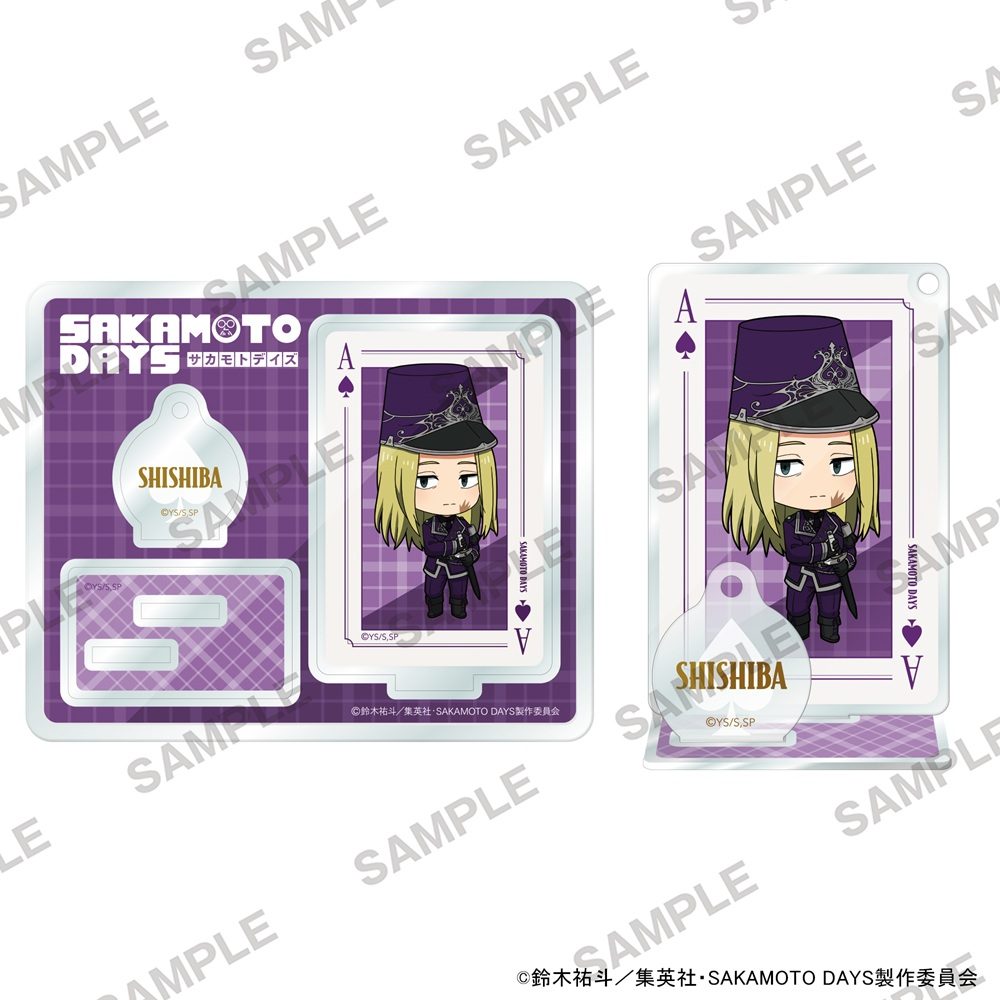 SAKAMOTO DAYS にいてんごアクリルスタンド トランプVer. 神々廻 ("Sakamoto Days" 2.5 Acrylic Stand Playing Cards Ver. Shishiba)