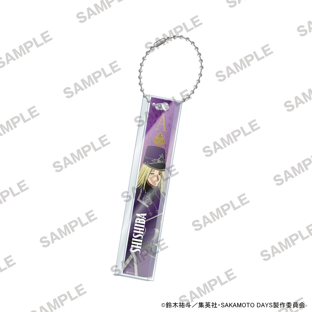 SAKAMOTO DAYS アクリルバーキーホルダー トランプVer. 神々廻 ("Sakamoto Days" Acrylic Bar Key Chain Playing Cards Ver. Shishiba)