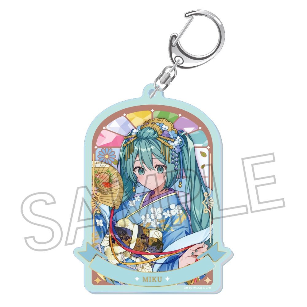 初音ミク 百鬼夜行 -麗宴- 箔押しアクリルキーホルダー B 人魚(にんぎょ) (Hatsune Miku Hyakki Yakou -Reien- Gilding Acrylic Key Chain B Ningyo)