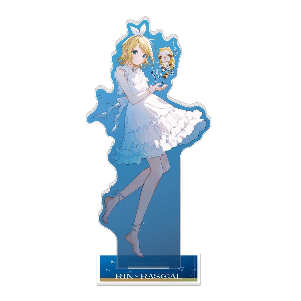 初音ミク×ラスカル 2025 アクリルスタンド 鏡音リン (Hatsune Miku x "Rascal the Raccoon" 2025 Acrylic Stand Kagamine Rin)