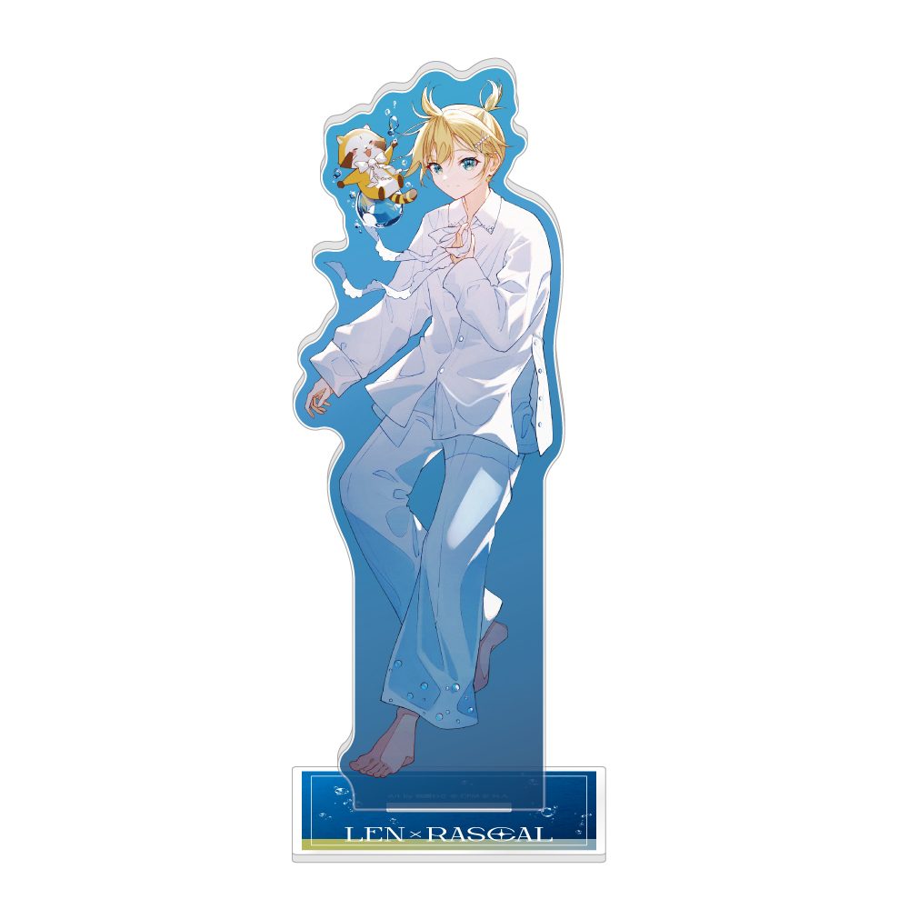 初音ミク×ラスカル 2025 アクリルスタンド 鏡音レン (Hatsune Miku x "Rascal the Raccoon" 2025 Acrylic Stand Kagamine Len)