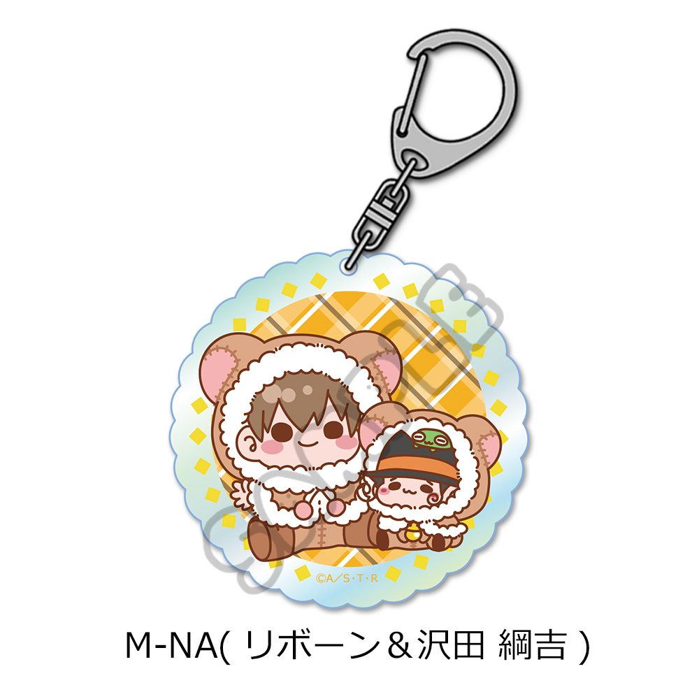 家庭教師ヒットマンREBORN! 第4弾 アクリルキーホルダー M-NA リボーン&沢田綱吉 ("Reborn!" Vol. 4 Acrylic Key Chain M-NA Reborn & Sawada Tsunayoshi)