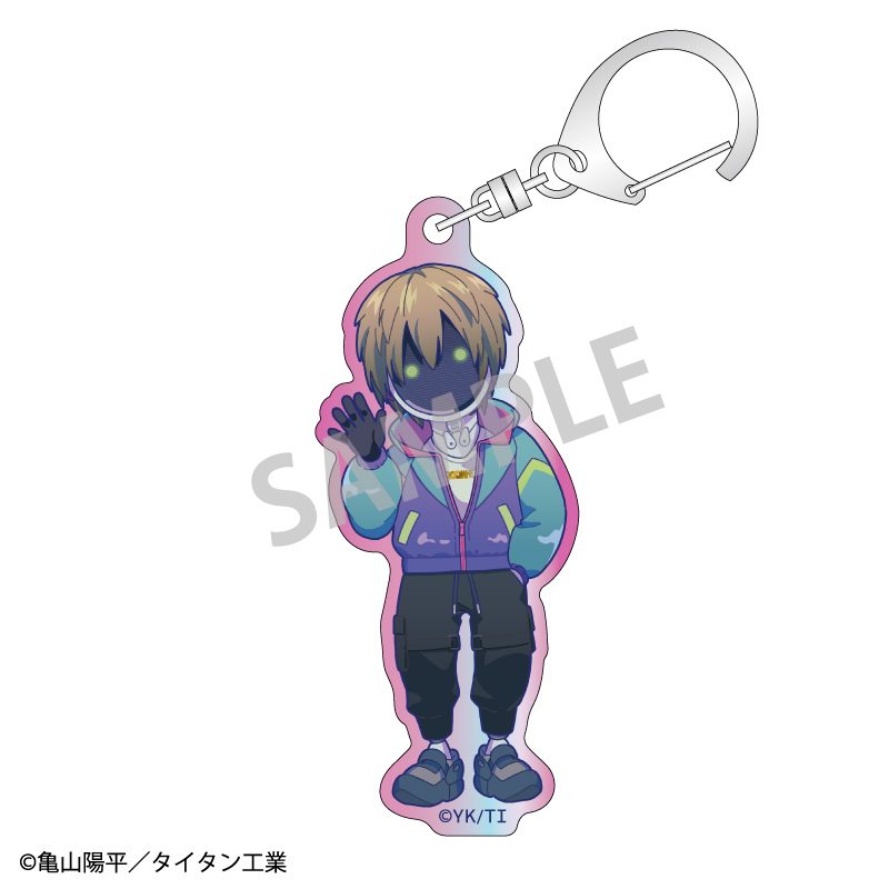 銀河特急 ミルキー☆サブウェイ オーロラアクリルキーホルダー マックス ("MILKY SUBWAY THE GALACTIC LIMITED EXPRESS" Aurora Acrylic Key Chain Max)