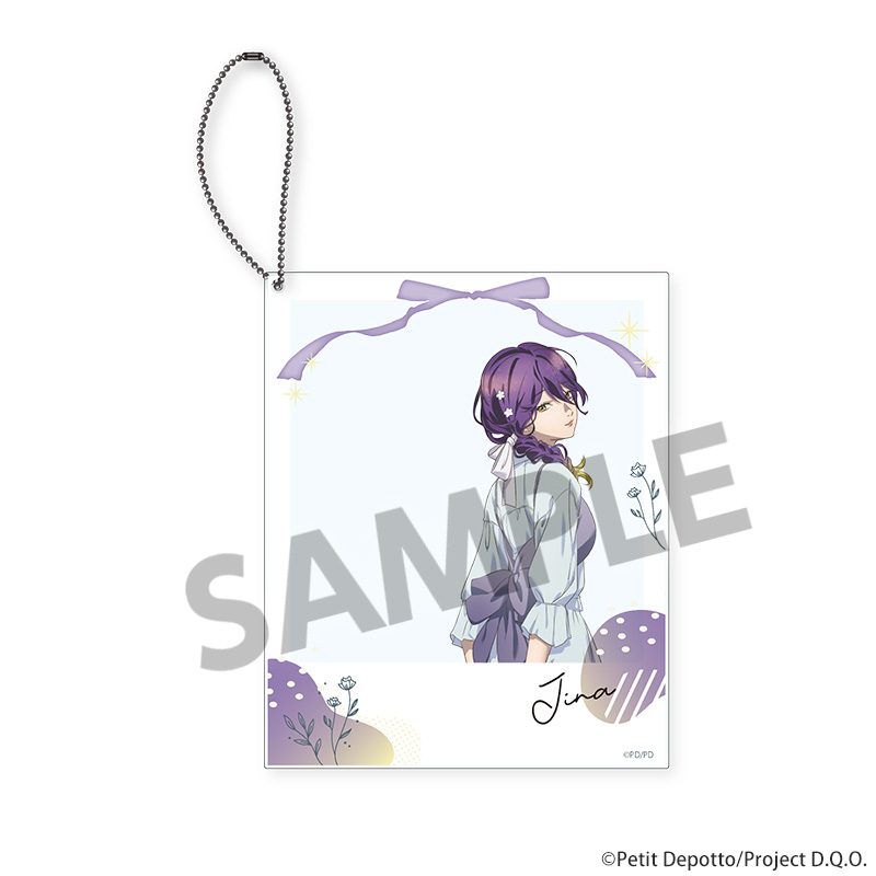 グノーシア 描き下ろしポラロイド風アクリルキーホルダー ジナ ("GNOSIA" Original Illustration Polaroid-Style Acrylic Key Chain Jina)