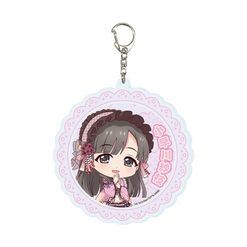 デカアクリルキーホルダー アイドルマスター シンデレラガールズ 12 小早川紗枝 和洋可憐Ver.(ミニキャライラスト) (Deka Acrylic Key Chain "The Idolmaster Cinderella Girls" 12 Kobayakawa Sae Wayo Karen Ver. (Mini Character Illustration))