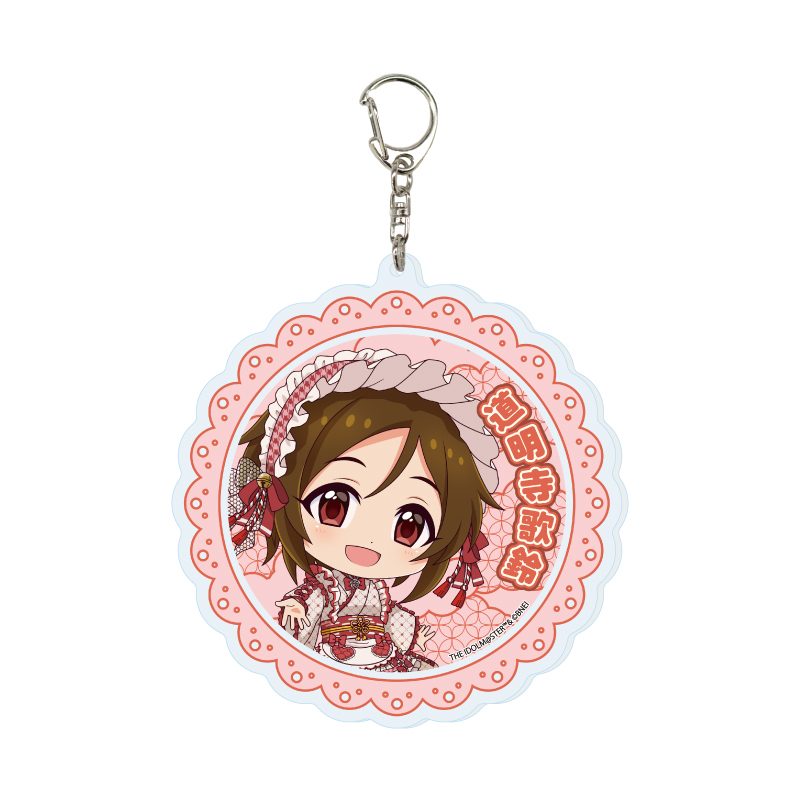デカアクリルキーホルダー アイドルマスター シンデレラガールズ 15 道明寺歌鈴 和洋可憐Ver.(ミニキャライラスト) (Deka Acrylic Key Chain "The Idolmaster Cinderella Girls" 15 Domyoji Karin Wayo Karen Ver. (Mini Character Illustration))