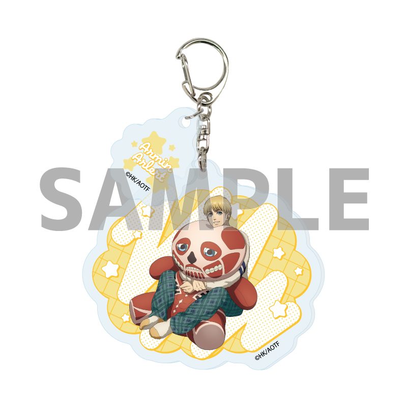 パーツ付きアクリルキーホルダー 進撃の巨人 The Final Season 02 アルミン・アルレルト くつろぎVer.(描き下ろしイラスト) (Acrylic Key Chain with Parts "Attack on Titan The Final Season" 02 Armin Arlert Relax Ver. (Original Illustration))