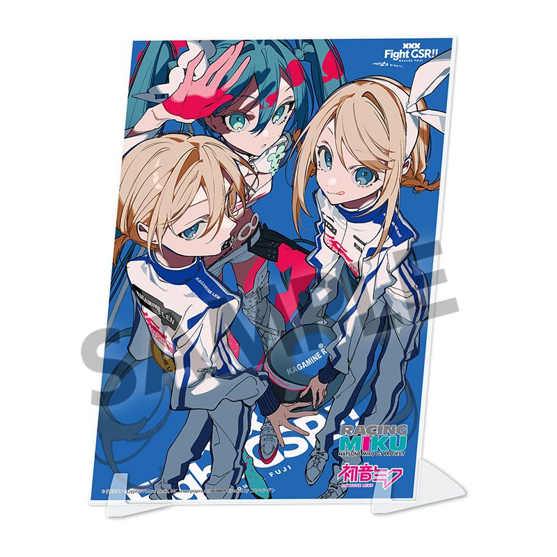 レーシングミク 2025 Rd.2 FUJI Ver. ビジュアルアクリルプレート (Racing Miku 2025 Rd.2 FUJI Ver. Visual Acrylic Plate)