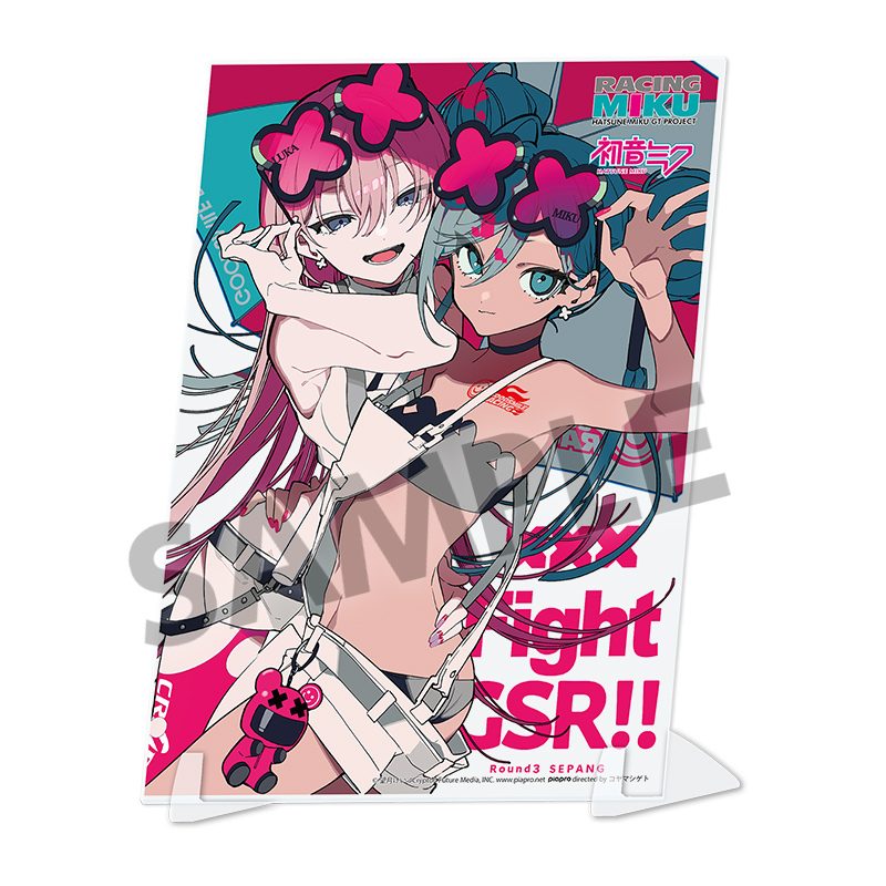 レーシングミク 2025 Rd.3 SEPANG Ver. ビジュアルアクリルプレート (Racing Miku 2025 Rd.3 SEPANG Ver. Visual Acrylic Plate)