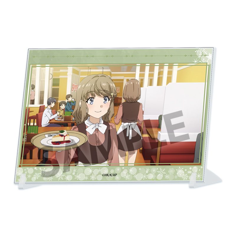 青春ブタ野郎はサンタクロースの夢を見ない A6ビジュアルアクリルプレート 古賀朋絵 ("Rascal Does Not Dream of Santa Claus" A6 Visual Acrylic Plate Koga Tomoe)
