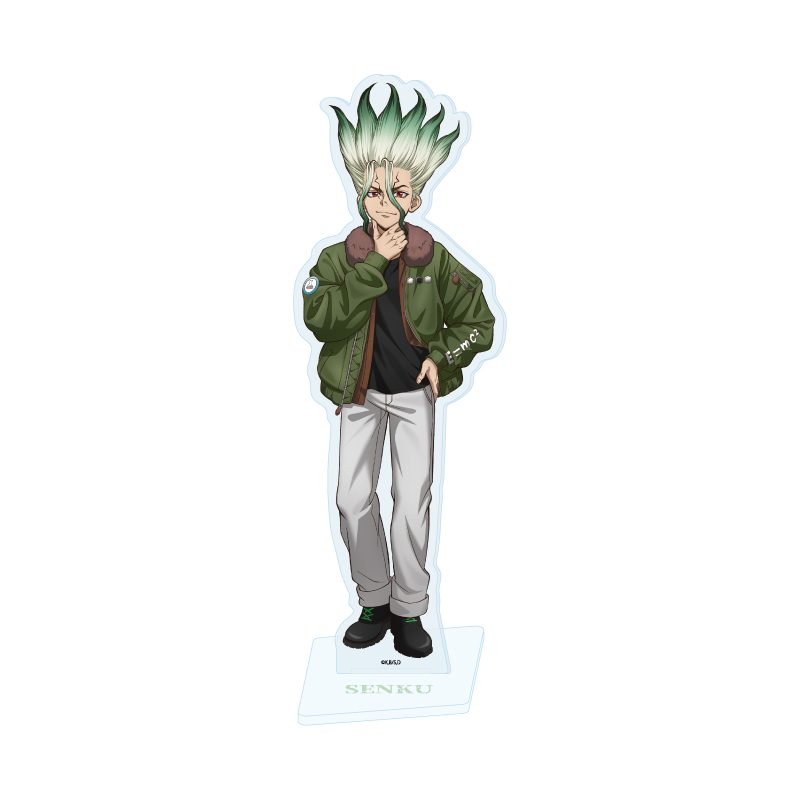 アクリルスタンド Dr.STONE 70 石神千空 フライトジャケットVer.(描き下ろしイラスト) (Acrylic Stand "Dr. Stone" 70 Ishigami Senku Flight Jacket Ver. (Original Illustration))