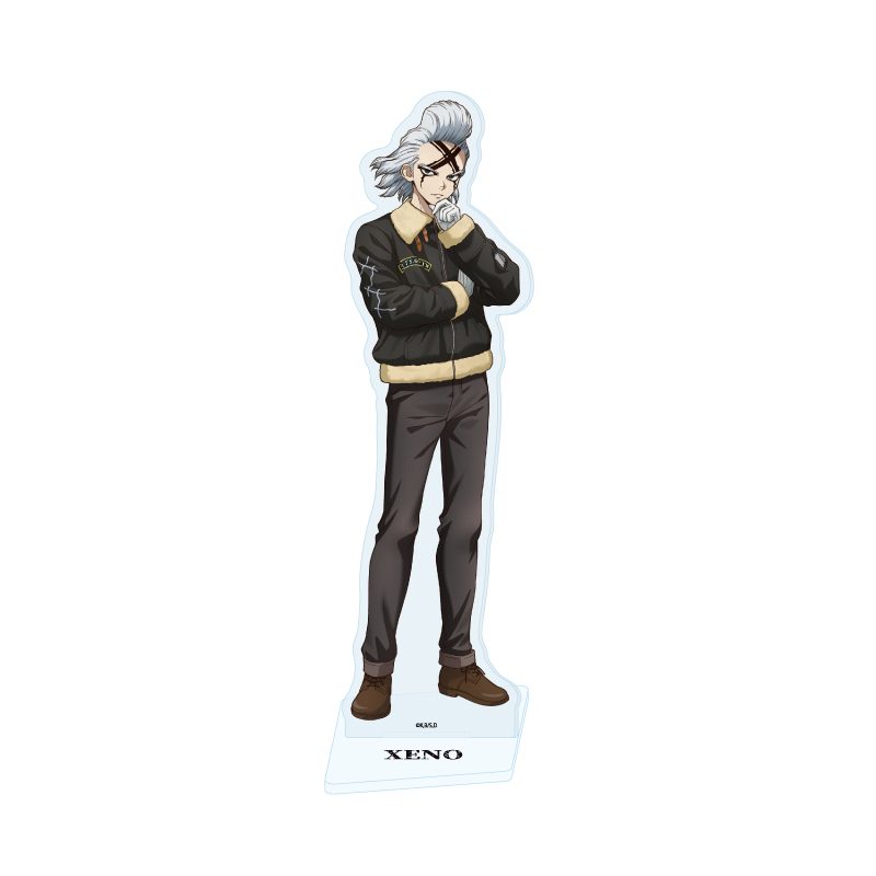 アクリルスタンド Dr.STONE 73 Dr.ゼノ フライトジャケットVer.(描き下ろしイラスト) (Acrylic Stand "Dr. Stone" 73 Dr. Xeno Flight Jacket Ver. (Original Illustration))