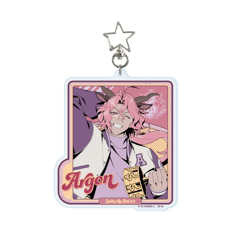 星型ナスカン付きデカアクリルキーホルダー SHOW BY ROCK!! 06 アルゴン(描き下ろしイラスト) (Deka Acrylic Key Chain with Star-shaped Swivel Snap Hook "Show by Rock!!" 06 Argon (Original Illustration))