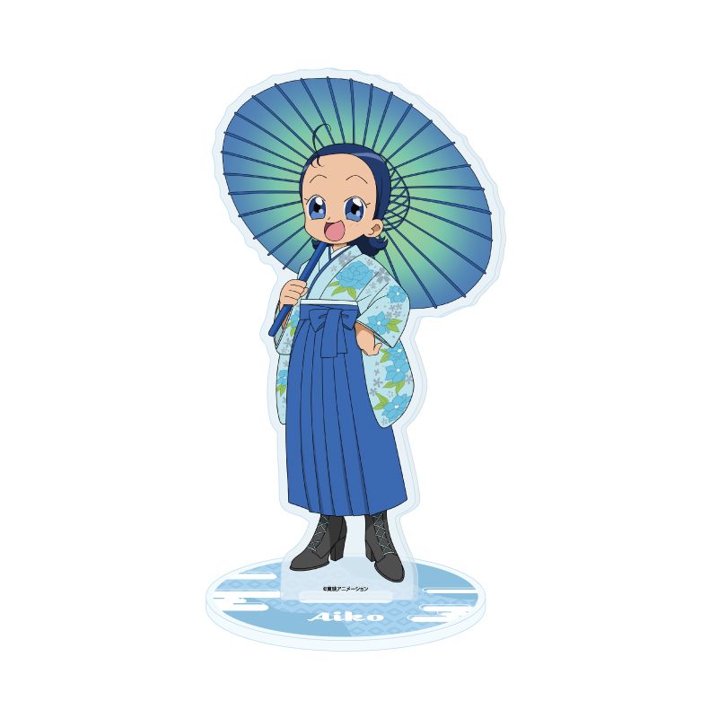 アクリルスタンド おジャ魔女どれみドッカーン! 49 妹尾あいこ 袴・番傘Ver.(描き下ろしイラスト) (Acrylic Stand "Ojamajo Doremi Dokkaan!" 49 Senoo Aiko Hakama & Oilpaper Umbrella Ver. (Original Illustration))
