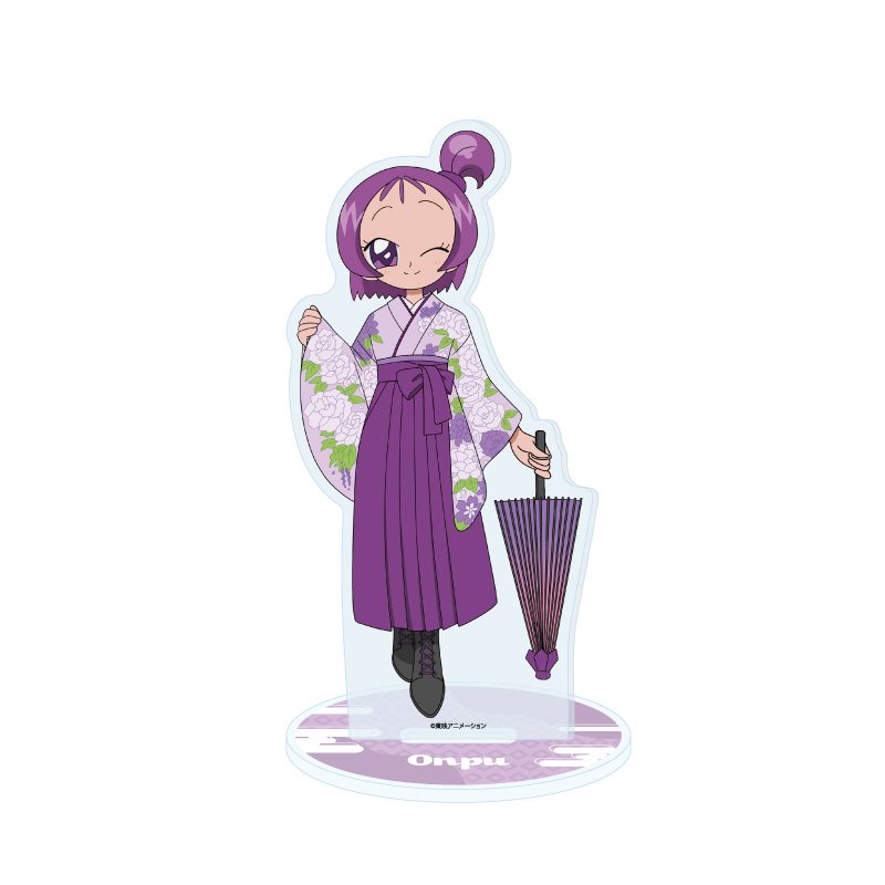 アクリルスタンド おジャ魔女どれみドッカーン! 50 瀬川おんぷ 袴・番傘Ver.(描き下ろしイラスト) (Acrylic Stand "Ojamajo Doremi Dokkaan!" 50 Segawa Onpu Hakama & Oilpaper Umbrella Ver. (Original Illustration))
